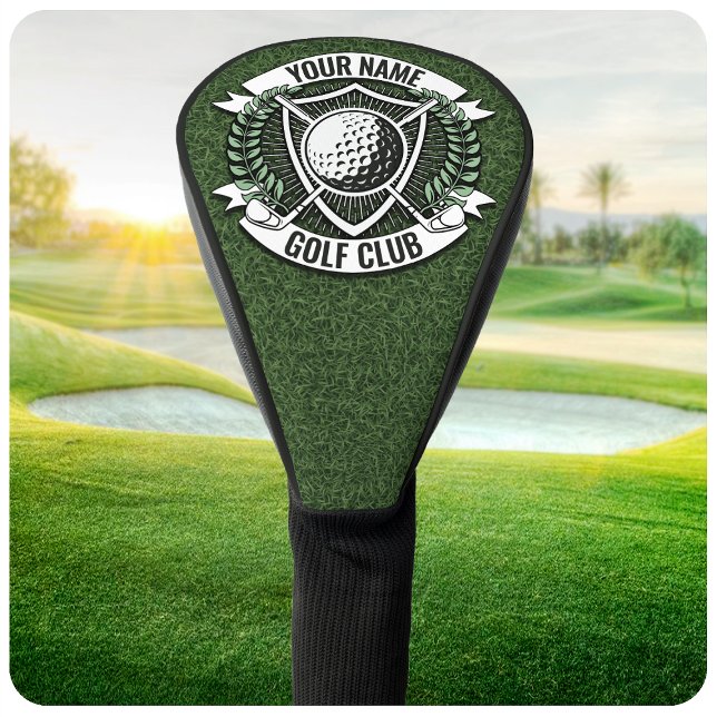 Personalisiert NAME Golfer Golfclub Turf Clubhaus Golf Headcover (Von Creator hochgeladen)