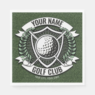 Personalisiert NAME Golfer Golfclub Turf Clubhaus Serviette