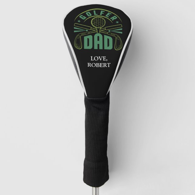 Personalisiert Name Golfer Vater Golf Headcover (Vorderseite)