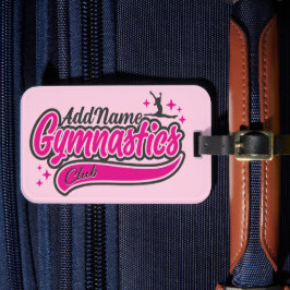 Personalisiert NAME Gymnast Split Leap Gymnastik Gepäckanhänger