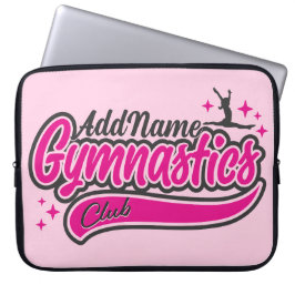 Personalisiert NAME Gymnast Split Leap Gymnastik Laptopschutzhülle