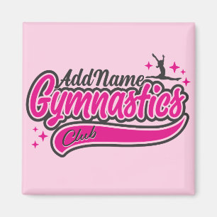 Personalisiert NAME Gymnast Split Leap Gymnastik Magnet