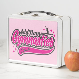 Personalisiert NAME Gymnast Split Leap Gymnastik Metall Brotdose