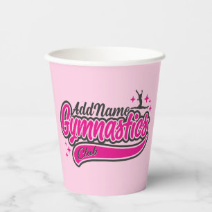 Personalisiert NAME Gymnast Split Leap Gymnastik Pappbecher