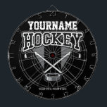 Personalisiert NAME Hockey Player Stick Puck Team Dartscheibe<br><div class="desc">Personalisiert NAME Hockey Player Stick Puck Team Design - Passen Sie Ihren Namen oder Ihren eigenen Text an!</div>