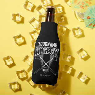 Personalisiert NAME Hockey Player Stick Puck Team Flaschenkühler