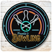 Personalisiert NAME Imitate Neon Bowling Ball Butt