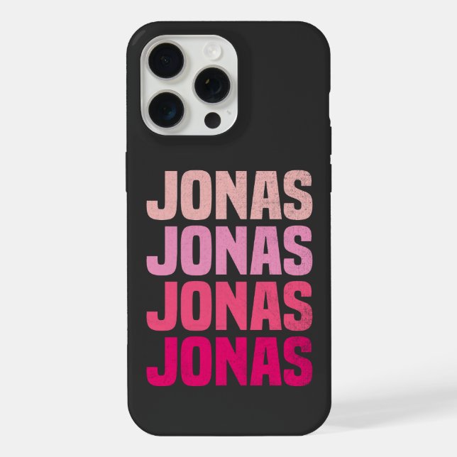 Personalisiert Name Jonas I Liebe Jonas iPhone Hülle (Rückseite)