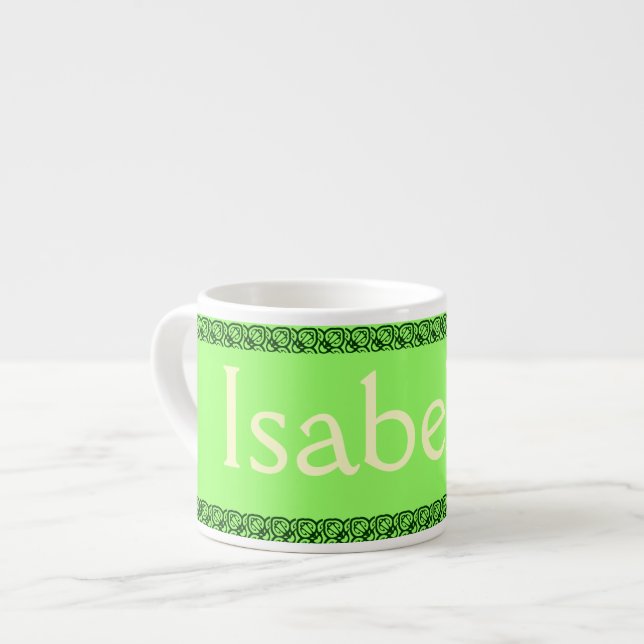 Personalisiert NAME Kinder Tasse (Vorderseite Links)