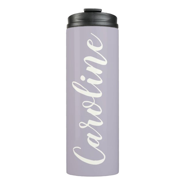 Personalisiert Name Lavender Brautparty Geschenk Thermosbecher (Vorderseite)