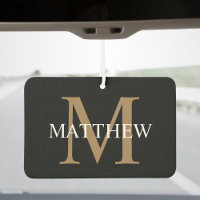 Personalisiert Name Monogram Black