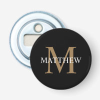 Personalisiert Name Monogram Black