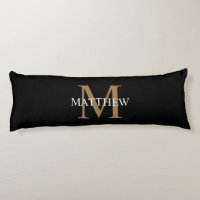 Personalisiert Name Monogram Black