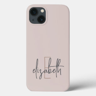 Personalisiert Name Monogram Pink Case-Mate iPhone Hülle