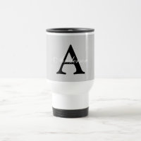 Personalisiert Name Monogram Silver Background