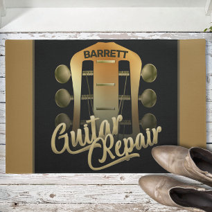 Personalisiert NAME Music Gitarre Repair Musiker Fußmatte