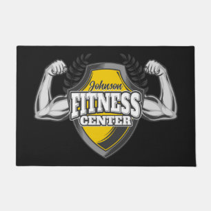 Personalisiert NAME Muskel-Fitness-Trainingsgerät Fußmatte