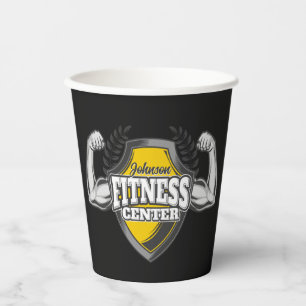 Personalisiert NAME Muskel-Fitness-Trainingsgerät Pappbecher
