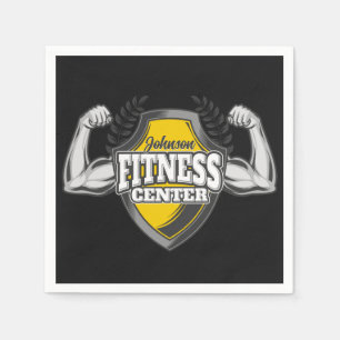 Personalisiert NAME Muskel-Fitness-Trainingsgerät Serviette