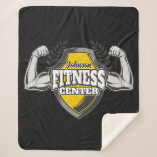 Personalisiert NAME Muskel-Fitness-Trainingsgerät Sherpadecke