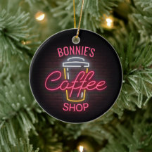 Personalisiert NAME Neon Style Coffee Shop Custom