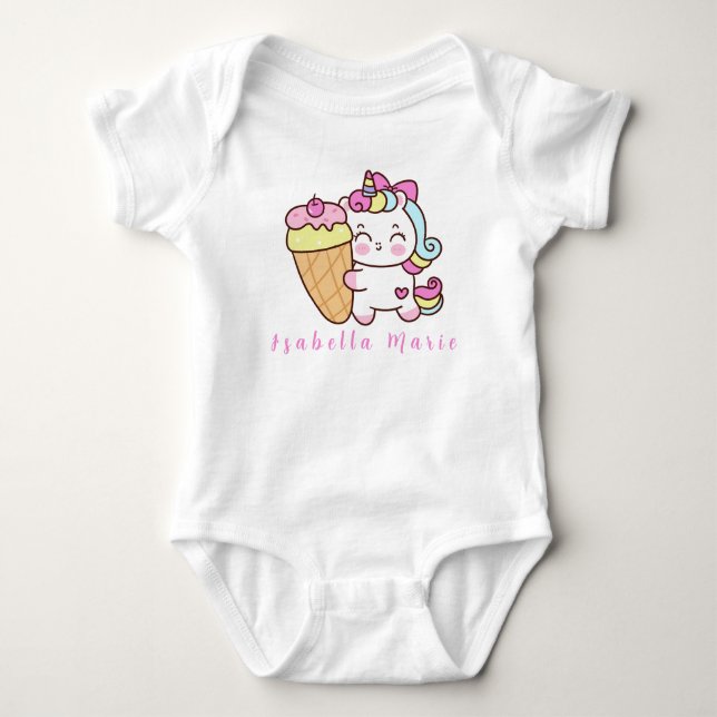 Personalisiert Name Niedlich Morden Baby Strampler (Vorderseite)