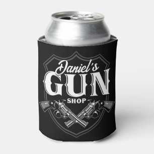 Personalisiert NAME Old Revolvers Gun Shop Feuerwa Dosenkühler
