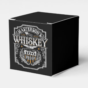 Personalisiert NAME Old West Whiskey Brauerei Bar Geschenkschachtel