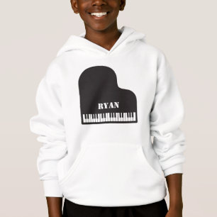 Personalisiert Name Pianist Piano Keys Hoodie