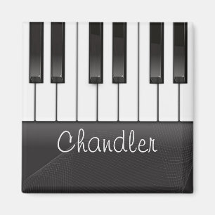 Personalisiert NAME Pianist Piano Keys Music Teach Magnet