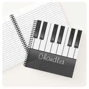 Personalisiert NAME Pianist Piano Keys Music Teach Notizbuch