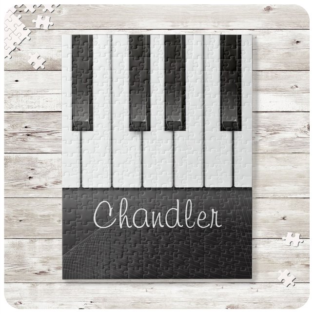 Personalisiert NAME Pianist Piano Keys Music Teach Puzzle (Von Creator hochgeladen)