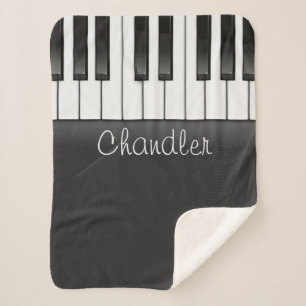 Personalisiert NAME Pianist Piano Keys Music Teach Sherpadecke
