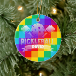 Personalisiert Name Pickle Ball Prix Keramik Ornament