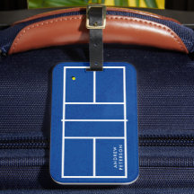 Personalisiert Name Pickleball Court Blue