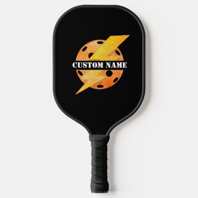 Personalisiert Name Pickleball Player Monogram Pickleball Schläger (Vorderseite)