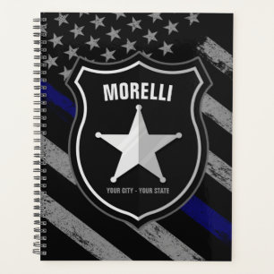 Personalisiert NAME Police Officer Sheriff Polizis Planer