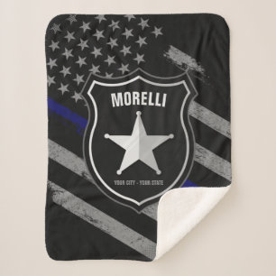 Personalisiert NAME Police Officer Sheriff Polizis Sherpadecke