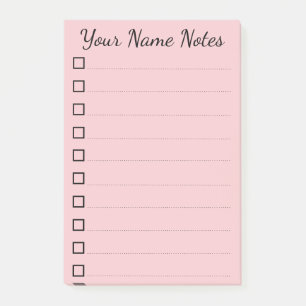 personalisiert Name Post-it Klebezettel