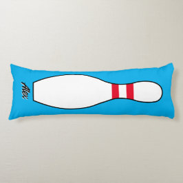 Personalisiert Name Riant Bowling Button Benutzerd Seitenschläferkissen