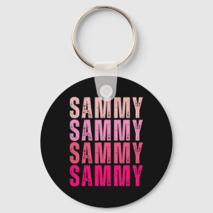 Personalisiert Name Sammy I Liebe Sammy Vintag Schlüsselanhänger