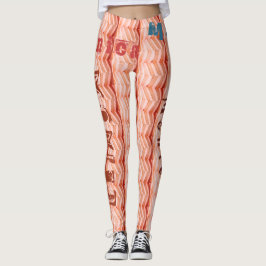 Personalisiert Name Sangria Asbestos Leggings