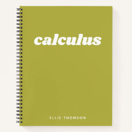 Personalisiert Name School Class Calculus Math Gre Notizbuch