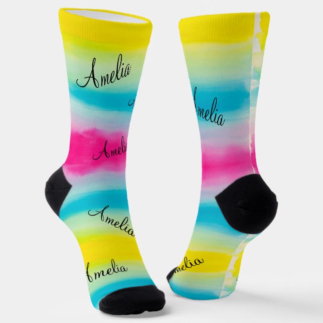 Personalisiert Name Socks HAMbyWG Socken (Gewinkelt)