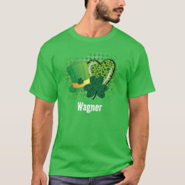 Personalisiert Name St Patricks Day Kleeblatt Clov T-Shirt