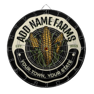 Personalisiert NAME Sweet Corn Garden Farm Bauer Dartscheibe