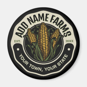 Personalisiert NAME Sweet Corn Garden Farm Bauer Magnet