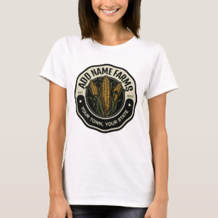 Personalisiert NAME Sweet Corn Garden Farm Bauer T-Shirt