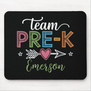 Personalisiert Name Team Pre-K Pre-School Lehrer Mousepad