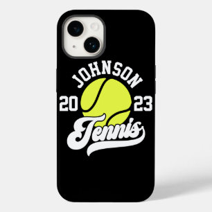 Personalisiert NAME Tennis Racket Ball Court Case-Mate iPhone 14 Hülle